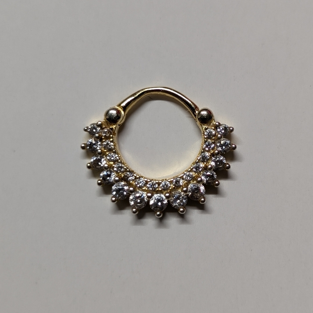 Elegant Gold and Silver Crystal Earrings